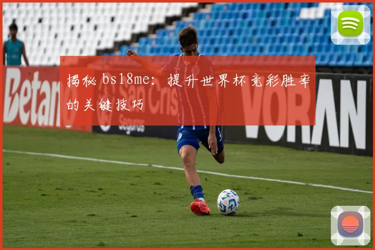揭秘 bs18me:提升世界杯竞彩胜率的关键技巧